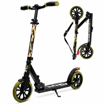 Дитячий самокат SereneLife Cityroller великі колеса, складаний, регулювання висоти, до 100 кг, камуфляж