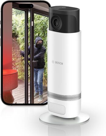 Внутрішня камера Bosch Smart Home Eyes II, внутрішня камера безпеки 1080p WiFi, сумісна з Storeo Alexa, лише рух