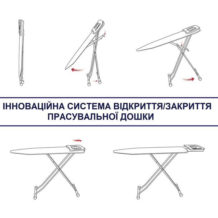 Дошка для прасування Casa Si Lady 122x38 White/Perls (CS93574R267)
