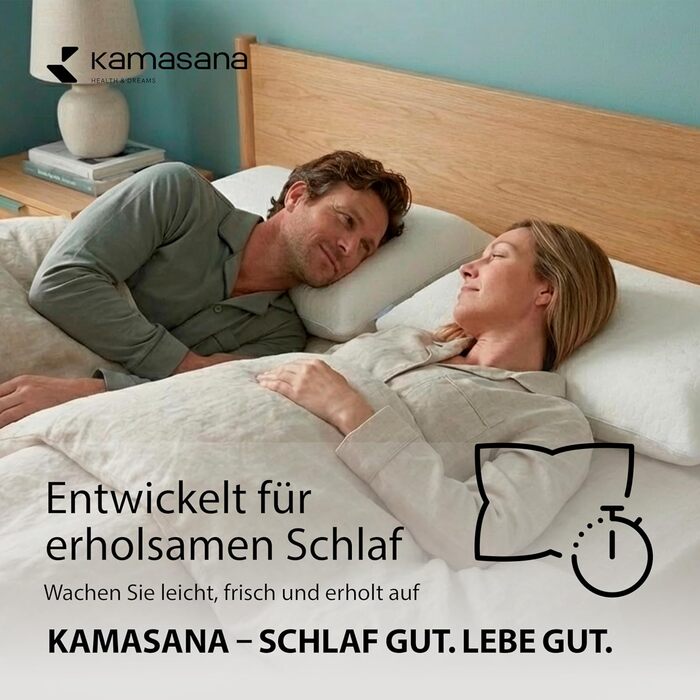 Ортопедична подушка 40 x 80 см, висота 13 см білий охолоджувальний чохол піна з ефектом пам&39яті гіпоалергенна, ергономічна, дихаюча, з вентиляцією та підтримкою шиї