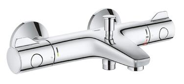 Змішувач для ванни Grohe Bau Cosmic 800 THM (вбудована частина), 1/2 F, сріблястий, з підключеннями, 34569000