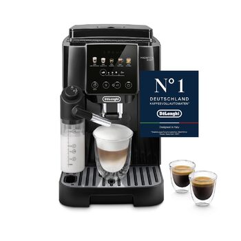 Кавомашина De'Longhi Magnifica Start 4 напої, чорна, система LatteCrema та кольорова сенсорна панель керування