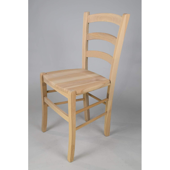 Комплект із 2 стільців Venezia для кухні та їдальні, міцний каркас з полірованої букової деревини, необроблене та 100 натуральне поліроване дерев&39яне сидіння. Комплект із 2 дерев&39яних стільців.