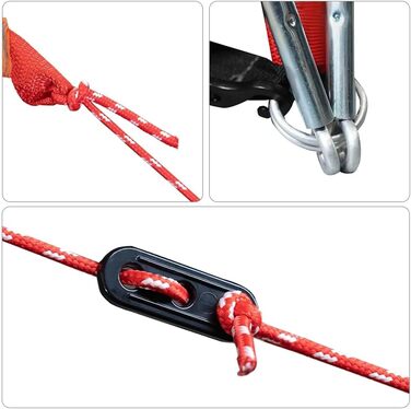 Сімейний намет vidaXL, кемпінговий намет, синій, 6-місний