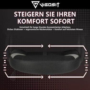 Ергономічне офісне крісло сітка та технічна тканина, регульоване по висоті, поворотне, плавний нахил, поперекова підтримка, робоче крісло для дому або офісу, чорне, важке