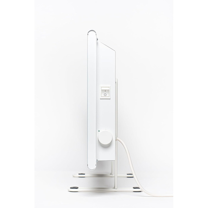 Електричний радіатор Adax Eco Basic - 2000 Вт, білий Термостат з таймером Електричний обігрівач на ніжках Електричний радіатор - 330 мм Захист від замерзання, тижневий режим 2000 Вт (137,4 x 9,7 x 33 см)