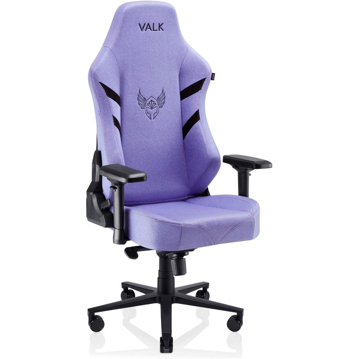 Геймерське крісло з повітропроникної тканини, ергономічне офісне крісло, крісло з поворотом на 160, підлокітники 4D, алюмінієва основа, подушка з піни з ефектом пам&39яті, професійне геймерське крісло (аметистово-бузковий) Тканина аметистово-бузковий