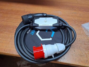 Зарядний кабель EVEXPERT Type 2 Schuko, Eveline Max I/II, 3,7-22кВт Smart EV зарядний пристрій та мобільна зарядна станція для еле