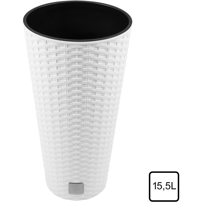 Каструля Time Cabinet об&39ємом 15,5 літрів зі вставкою 25 x 25 x 47,6 см білого кольору