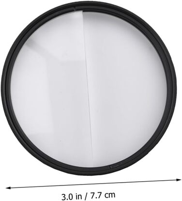 Набір з розділеними діоптрійними призмами. Фотографічні діоптрійні призми. Обєктив калейдоскопа зі скла. Фотографічні розділені діоптрійні призми. Призми для фотокамер. Обєктив камери з фільтром., 1