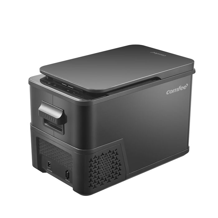 Компресорний холодильник Comfee RCP27DK3(E) об&39ємом 27 л, електричний туристичний холодильник 12 В/230 В, від -20 до 20, 3 регульовані рівні температури, рівень шуму 45 дБ, ідеально підходить для автомобіля, вантажівки, пляжу, пікніка клас енергоспожива
