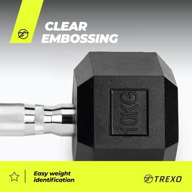 Гантель TREXO 12,5 кг (шестигранна)
