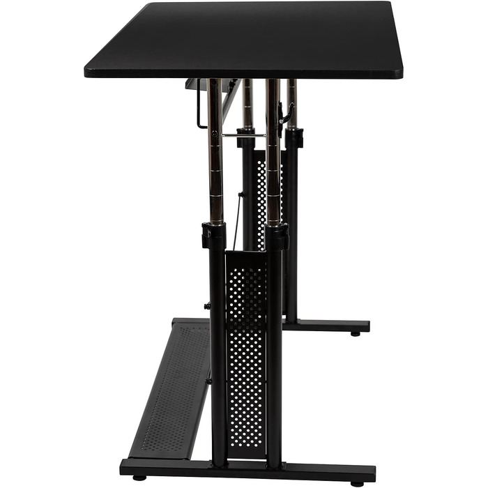 Стіл Flash Furniture з регульованою висотою, металевий, чорний, 99,7 см Ш x 60,3 см Г x 69,290,8 см В Чорний 39,25&39 Ш x 23,75&39 Г x 27,25-35,75&39 В