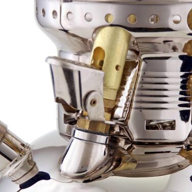 Гасова лампа Petromax HK 500 - Гасова лампа для кемпінгу, саду та балкону - з високоінтенсивною технологією та світловіддачею понад 400 Вт - ностальгічний хромований дизайн