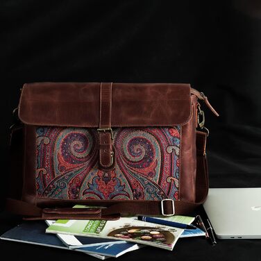 Сумка для ноутбука Londo Zion messenger bag - вищого ґатунку шкіра для стильних технічних професіоналів 13 дюймів коричнева