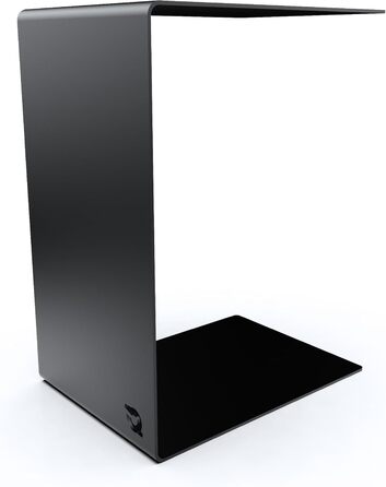 Берлінський журнальний столик Металевий Високоякісне порошкове покриття Журнальний столик Стіл для вітальні Столик для ноутбука Підставка для дивана Підходить для використання всередині та зовні приміщень Чорний C-подібний 50 см