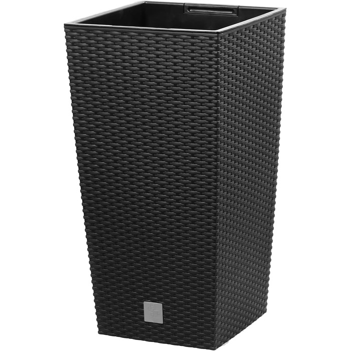 Каструля-таймер на 26,6 л зі вставкою 26,5 x 26,5 x 50 см, антрацитового кольору, чорна одинарна