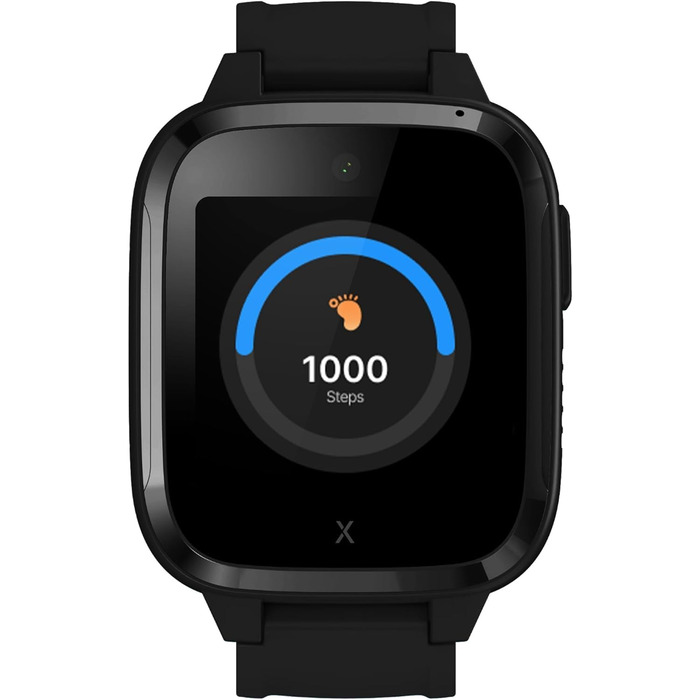 Дитячий телефон-годинник (із SIM-карткою) 4G, дзвінки, повідомлення, шкільний режим, функція SOS, GPS, камера, крокомір - вкл. безкоштовний 3-місячний контракт (ЧОРНИЙ)