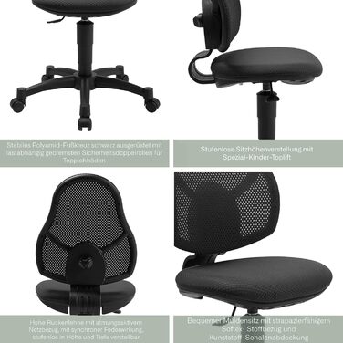 Дитячий обертовий стільчик Topstar Open Art Junior AZ росте разом з вами М&39ятний М&39ятний Один розмір