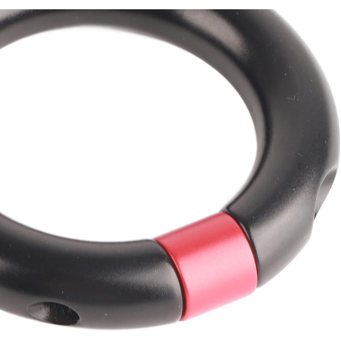 Кільце для спуску на мотузці HERCHR, алюмінієвий сплав 24 кН, отвір, знімний з&39єднувач для скелелазіння, точка з&39єднання запобіжного кільця ущільнювача для скелелазіння, гамак Tree Surgeon, чорний