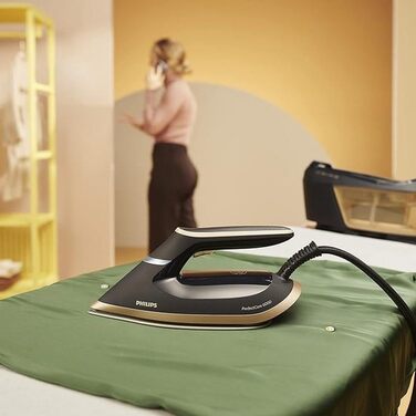 Парова прасувальна станція Philips PerfectCare 6000 - 2400 Вт, паровий удар 600 г, 8 бар, технологія OptimalTEMP, резервуар для во