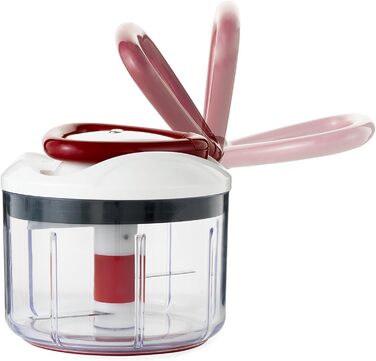 Інструкція з експлуатації універсального подрібнювача Zyliss E910015 Easy Pull, 750 мл, овочерізка, цибульна нарізка, подрібнювач для фруктів і овочів, з надзвичайно гострими лезами в запатентованому швейцарському дизайні 750 мл