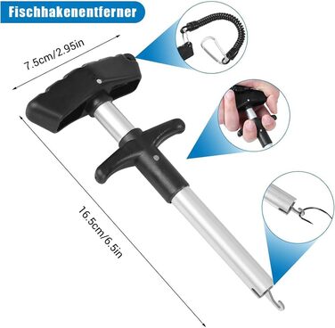 Набір рибальських снастей із 213 предметів, включаючи затискачі для губ, рибальські луски, знімач гачків, гачки, рибальські приманки тощо, набір снастей для лову окуня та форелі, 3-поличний ящик для снастей з аксесуарами для дітей, дорослих та початківців