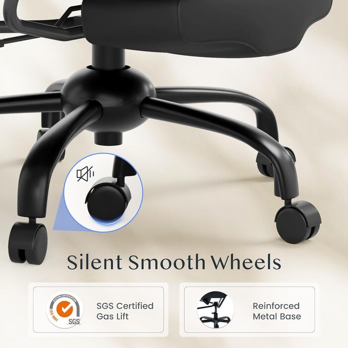 Ергономічне крісло FLEXISPOT 3-в-1 для відпочинку та офісу з функцією розкладання на 160, висувною підставкою для ніг, товстою комфортною подушкою з поліуретану. Ідеально підходить для роботи, відпочинку та дрімоти. CloudRest Gloss Black