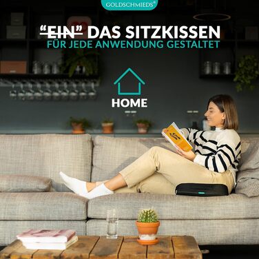 Ортопедична подушка для сидіння ПЕРЕМОЖЕЦЬ ТЕСТУ Ергономічний оазис для офісних крісел, автомобілів тощо - Знімає тиск на куприк, заспокоює біль та сприяє кровообігу Зроблено в Німеччині 50-95 кг Чорна піна з ефектом пам&39яті