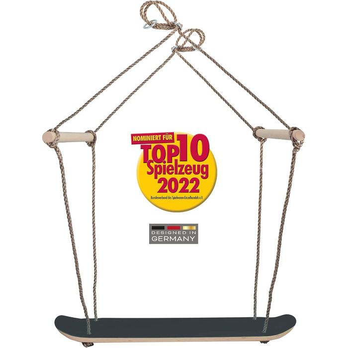 Гойдалка для скейтборду Schildkrt, надзвичайна дерев'яна гойдалка для спритності, рівноваги та координації, протиковзка конструкці