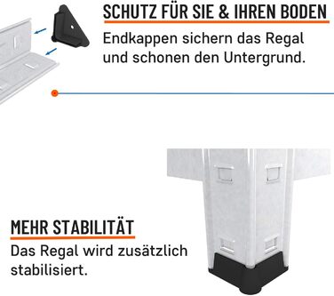 Міцний стелаж, 200x100x40 см, безболтовий стелаж з 5 полицями з МДФ, вантажопідйомність 750 кг, металевий стелаж, гаражний стелаж або стелаж для зберігання, стелаж для підвалу, вантажний стелаж, стелаж для майстерні, оцинкований 200x100x40 - полиці з МДФ 
