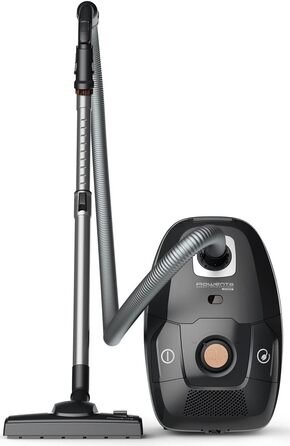 Пилосос з мішком 400 Вт 4,5 л мішок для пилу 99,98 HEPA-фільтрація 12 м радіус дії компактний дизайн вкл. аксесуари чорний Будинок