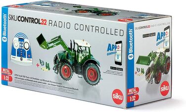 Трактор Fendt 933 Vario з фронтальним навантажувачем, зелений, метал/пластик, 132, на дистанційному управлінні, вкл. пульт дистанційного керування Bluetooth та аксесуари, можливе управління через додаток З пультом дистанційного керування Одиночний, 6793