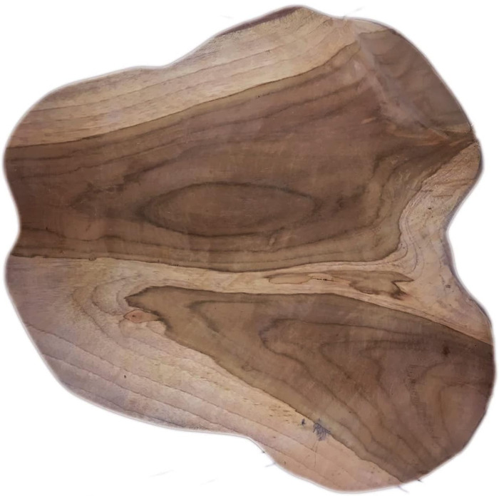 Журнальний столик з тикового дерева 44 см Табурет Коричневий Чорний Тумбочка з масиву дерева Декоративний столик Унікальна стільниця з тикового дерева різних форм Диванний столик Вітальня Спальня