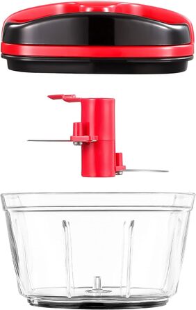 Подрібнювач цибулі Geedel, подрібнювач цибулі зі шківом, ручний подрібнювач овочів з лезами з нержавіючої сталі, мультиподрібнювач