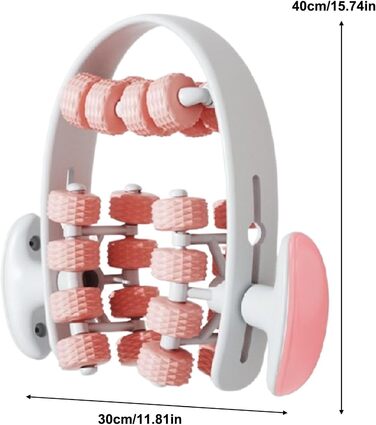 Ролик для масажу м'язів Meindin, ергономічний стабільний м'язовий ролик і масажер для ніг, компактні масажні роликові затискачі для ніг для домашніх офісів і тренажерного залу Rose