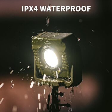 Ліхтар для кемпінгу Naturehike 1200 лм, акумуляторний світлодіодний робочий ліхтар, багатофункціональний, водонепроникний IPX4, 5 режимів світла, ідеально підходить для активного відпочинку на природі та кемпінгу, зелений