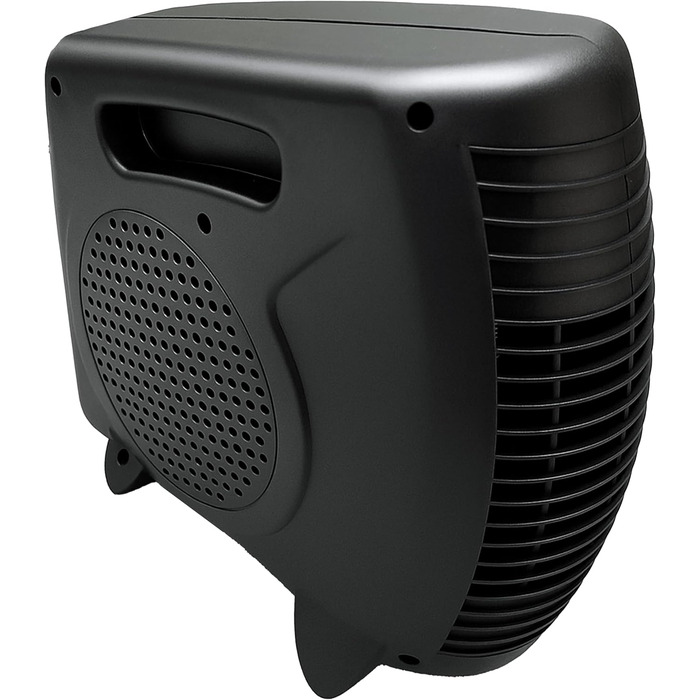 Тепловентилятор потужністю 2000 Вт, електричний обігрівач з термостатом та 2 режимами нагріву, енергозберігаючий електричний обігрівач із захистом від перегріву та ручкою для перенесення, компактний променевий обігрівач