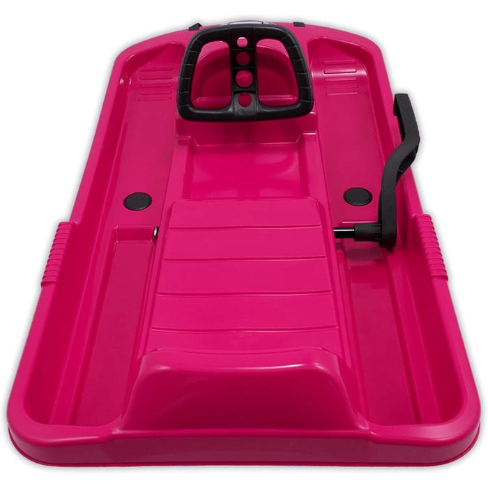 Санки KHW Snow Fox кермові з металевим гальмом, рожеві