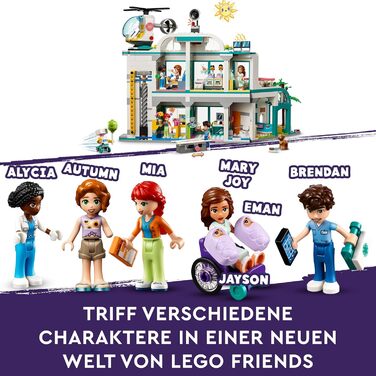Конструктор LEGO Friends 42621, Лікарня Хартлейк-Сіті, 1045 деталей