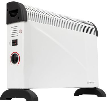 Конвекторний обігрівач Clatronic Портативний обігрів для вашого дому Електричний обігрівач з 3 режимами нагріву Обігрівач з термостатом До 40 кв. м Конвектор із захистом від перегріву KH 3077 N Чорний