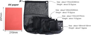 Чорна сітчаста сумка Нейлоновий мішок Міцна сітчаста сумка на шнурках Маленька дорожня сумка для укладання Сітчаста сумка для збер