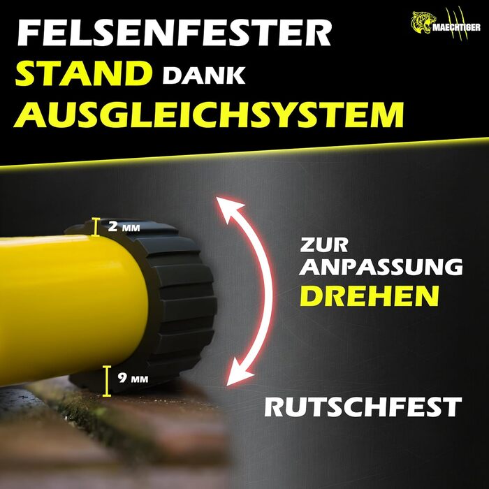 Преміум-паралелети - надзвичайно довгі ручки/бруси для віджимань зі сталі - не хитаються завдяки системі балансування - не ковзають та не завдають шкоди суглобам - для калістеніки, фітнесу, використання в приміщенні та на вулиці