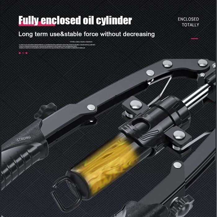 Гідравлічний тренажер для жиму від грудей, регульований тренажер для рук, портативний домашній фітнес-пристрій для тонізування рук та силових тренувань, тренажер для тренування грудей для чоловіків та жінок