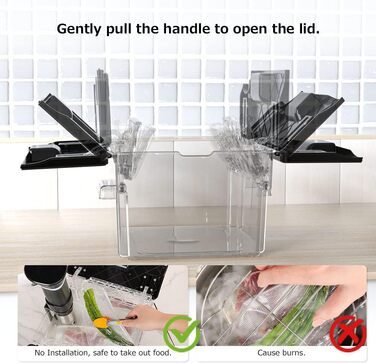 Контейнер Sous Vide з кришкою Контейнер Sous Vide зі стійкою 11 л для плити Sous Vide Stick кількох брендів підходить багатофункціональний дводверний прозорий полікарбонат без BPA