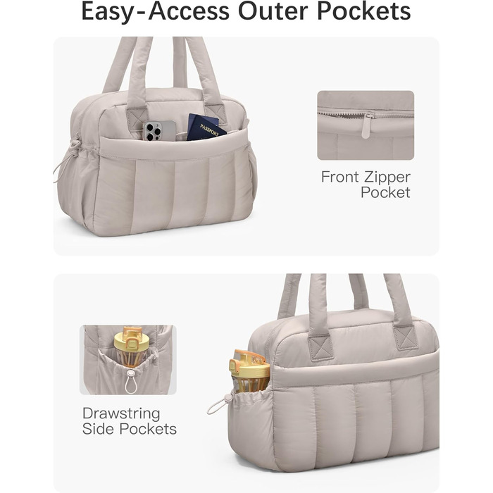 Дорожня сумка oscaurt, спортивна сумка, велика сумка для вихідних, ручна поклажа з косметички, дорожня сумка, сумка для лікарні, для народження, фітнесу, роботи, верблюжої шкіри