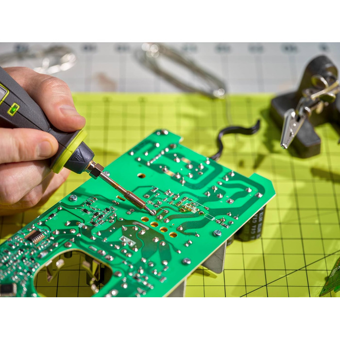 Акумуляторний паяльник RYOBI 4 В USB-LITHIUM RSI4-120G, вкл. 1 x 4 В 2,0 Ач акумулятор та зарядний кабель USB-C