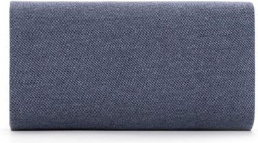 Клатч TAS Amalia Denim 33806, жіноча сумочка, однотонний синій колір, універсальний розмір