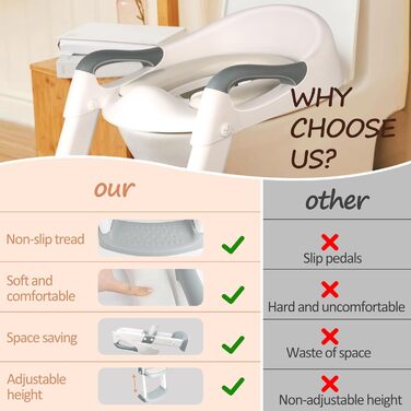 Дитяче сидіння для унітазу talifoca, тренажер для унітазу зі сходами, оновлений дитячий унітаз для хлопчиків і дівчаток, дитяче си