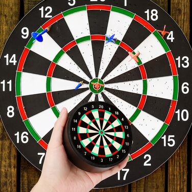 Міні-док для дротиків із сизалю 10 см - Підставка для дротиків Тримач для дротиків - Офіційна міні-репліка док-станції для дротиків - Зберігайте свої дротики будь-де 10 см 1